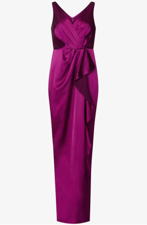 Amethyst Draped Gown
