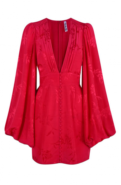 isabella red dress Isabella red feather short dress