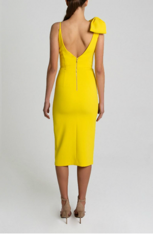 Mondrian Bow Dress – Yellow