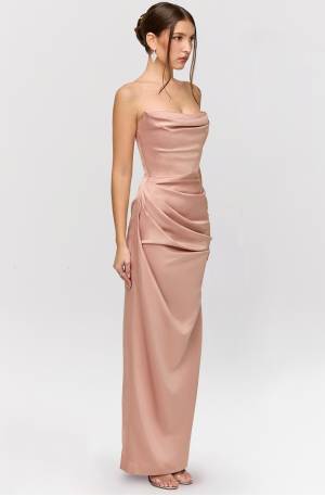Adrienne Gown - Satin Blush