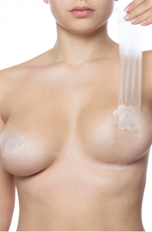 Breast Tape Roll w/ Silk Nipple Covers
