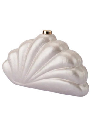 Millie Cream Pearl Clutch