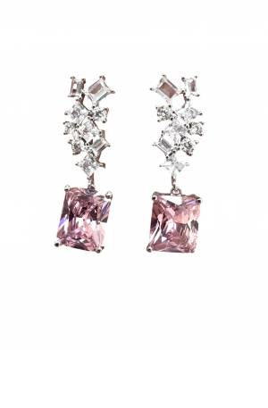 Pink Gem Earrings
