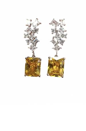 Yellow Gem Earrings
